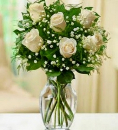 Ramo 6 rosas Blancas 